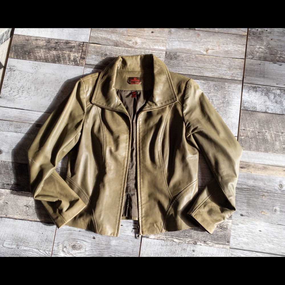 2 for $35 VINTAGE Danier Italian Leather jacket